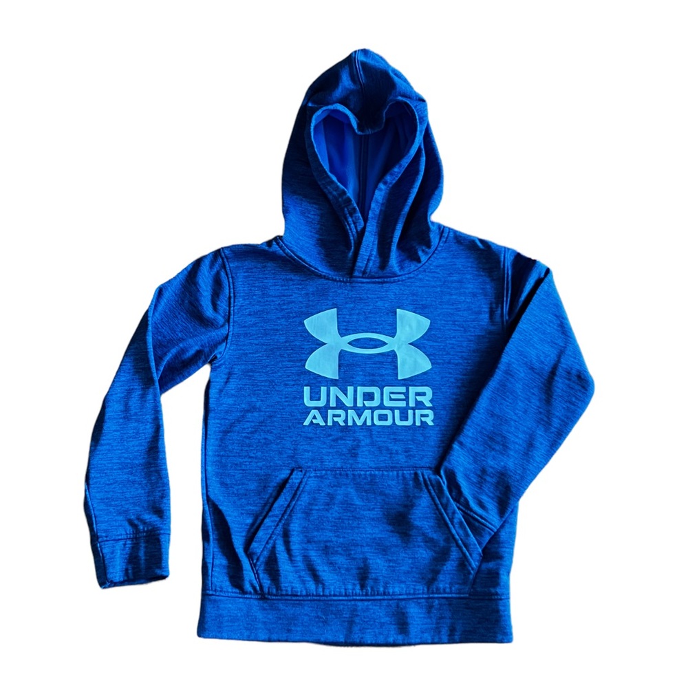 Youth Under Amour royal blue hoodie sweatshirt